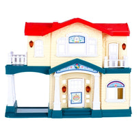 Mega Creative Dollhouse Set with Furniture, Dolls, and Toy Car