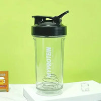 Black Plastic Protein Shaker Bottles Gym 500 ML