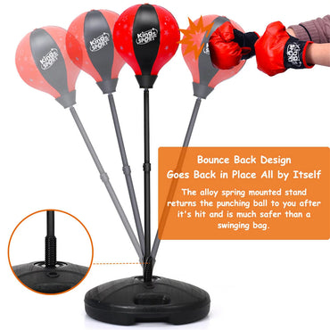King Sports Freestanding Punching Bag With Gloves