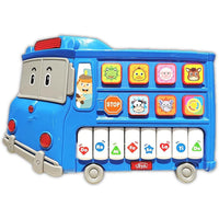 Cartoon Bus Piano With Animal Sounds