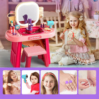 (Net ) Toddler Beauty Salon Set With Makeup Accessories & Washbasin