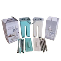 (Net) Household Cleaning Tool Wet Dry Hand-Free Mop Bucket Set With Plastic Basket Cloth Material