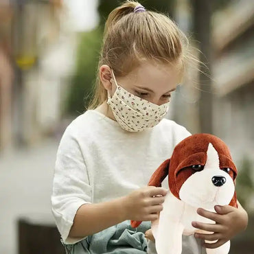 Electric Dog Toy - Interactive Pretend Play Set of 2 Small Plush Dogs for Kids