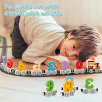 Wooden Digital Train Toy For Children