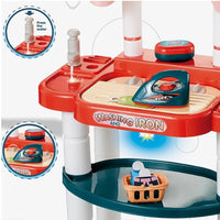 ( Net ) House Play Set Vacuum Cleaner Kids Cleaning Cart Pretend Plastic Toy