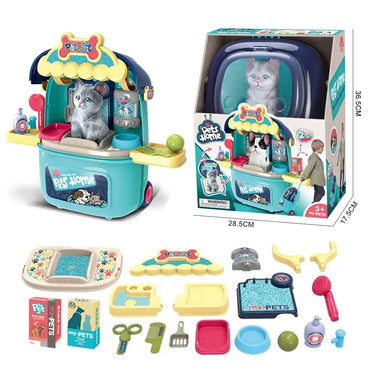 (Net) Pet Cat Pretend Play Set - Interactive Learning for Boys of All Ages