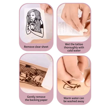 Non-toxic Washable Pretend Play Makeup Kit Drawing Pen DIY Sticker Tattoo Machine