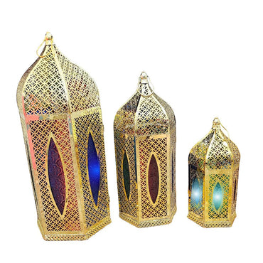 (Net)Gold lanterns Ramadan Decoration Light & MUSIC