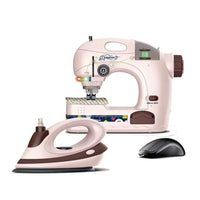 Kids Play House Mini Home Appliance Sewing Machine And Basket Toy Set