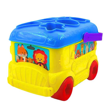 Sort and School Bus Shape Sorting Building Block Puzzle