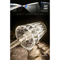 (NET)LED Diamond Crystal Projection Night Lights USB Charging Touch Control Lighting Desk Lamp / 347560