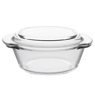 Red Cherry Borosilicate Glass Bowl Transparent - 0.7L  / AH19062 / 4544