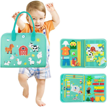 (Net) Sensory Activity Book Animal Design Busy Board