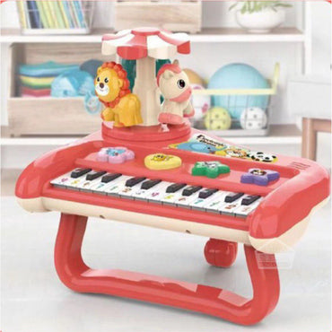 Toddler Musical Instruments - Multifunction Piano Keyboard with Cute Animals Design