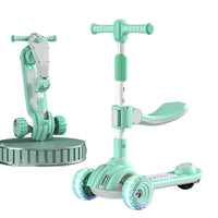 (Net) Height Adjustable Handle Toddler Scooter With Light Wheels And Brake