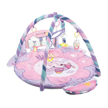 ( NET) Round Baby Play Gym and Mat with Kick and Play Piano