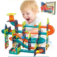 96PCS Magnetic Block Building Set - Educational Toy for Kids