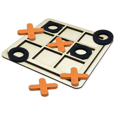 Wooden Tic Tac Toe Game Classic Board Game