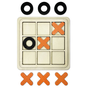 Wooden Tic Tac Toe Game Classic Board Game
