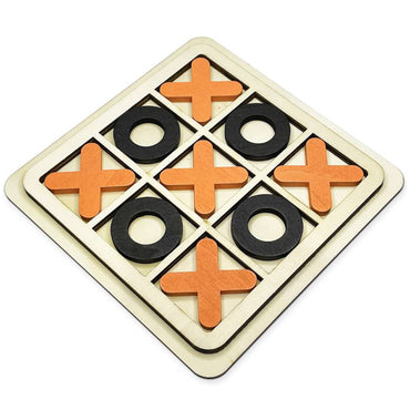 Wooden Tic Tac Toe Game Classic Board Game