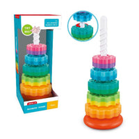 Rotating Stacking Toys For Kids, Rainbow Stacker Wheels