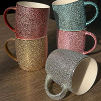 (Net) Shiny Ceramic Mug - 350ml of Elegance and Versatility