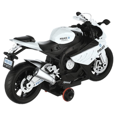 ( NET)  Remote Control Police Motorcycle - Rechargeable
