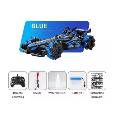 ( NET) Racing Stunt Car with Remote Control, Gesture, and Spray Effect Visual