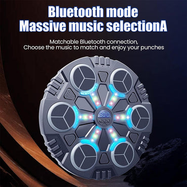 ( Net ) Round Music Boxing Machine LED Electronic With Boxing Gloves