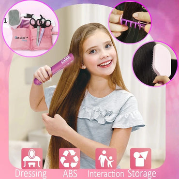 Deluxe Styling Salon Set - Light & Sound Hair Styling Kit