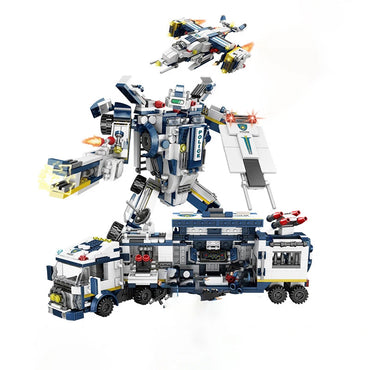 812-Piece Police Robot Building Blocks Set