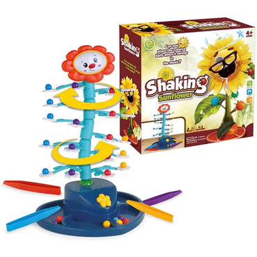 Electric Swinging Rotating Sunflower Indoor Interactive Shaking Dancing Toy Kids Place The Colored Balls Board Game with Music