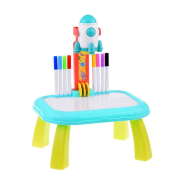 Trace & Draw Art LED Projector Drawing Board - Pink Kids Rocket Painting Table