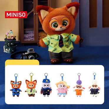 (Net) Miniso Zootopia Vinyl Plush Pendant Mystery Blind Box