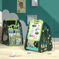 ( NET) Early Learning Foldable Double-Sided Magnetic Artist Doodle Table