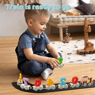 Wooden Digital Train Toy For Children