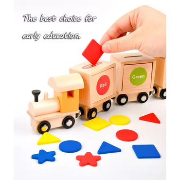 Wooden Magnetic Train Toy for Kids