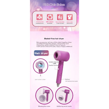 Sparkle Salon Set - Battery Operated Hair Styling Kit