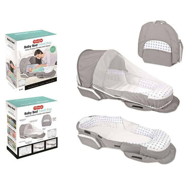 (Net) Portable Infant Sleeper with Music and Light Travel Bag Baby Bed with Net