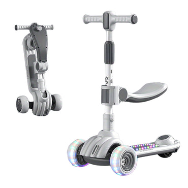 (Net) Height Adjustable Handle Toddler Scooter With Light Wheels And Brake