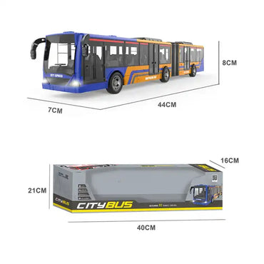 ( NET) Rechargeable Remote Control City Bus Transportation Toy