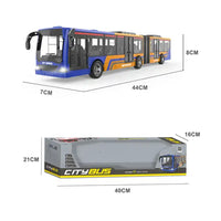 ( NET) Rechargeable Remote Control City Bus Transportation Toy