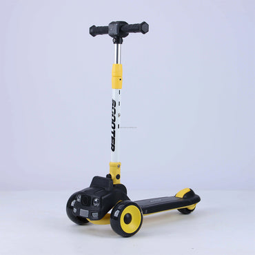 (Net) Scooter Safe Scooter With Non-Slip Deck For Stability Music-Infused 3 Wheel