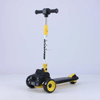 (Net) Scooter Safe Scooter With Non-Slip Deck For Stability Music-Infused 3 Wheel