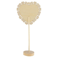 Heart Wooden Mini Floral Shape Chalkboard Blackboard