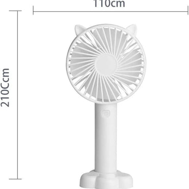 Cute Handheld Fan USB Portable Mini Ultra-quiet Fan Student Office Small Cooling Fan Travel Summer