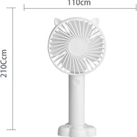 Cute Handheld Fan USB Portable Mini Ultra-quiet Fan Student Office Small Cooling Fan Travel Summer