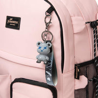 (NET) Pink Backpack With Lunch Box & Pencil Bag Set Of 3 Pcs