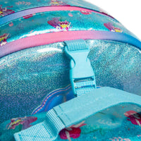 (NET) Mermaid Glitter Backpack With lunch Box Set Of 3 Pcs