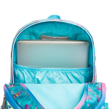 (NET) Mermaid Glitter Backpack With lunch Box Set Of 3 Pcs